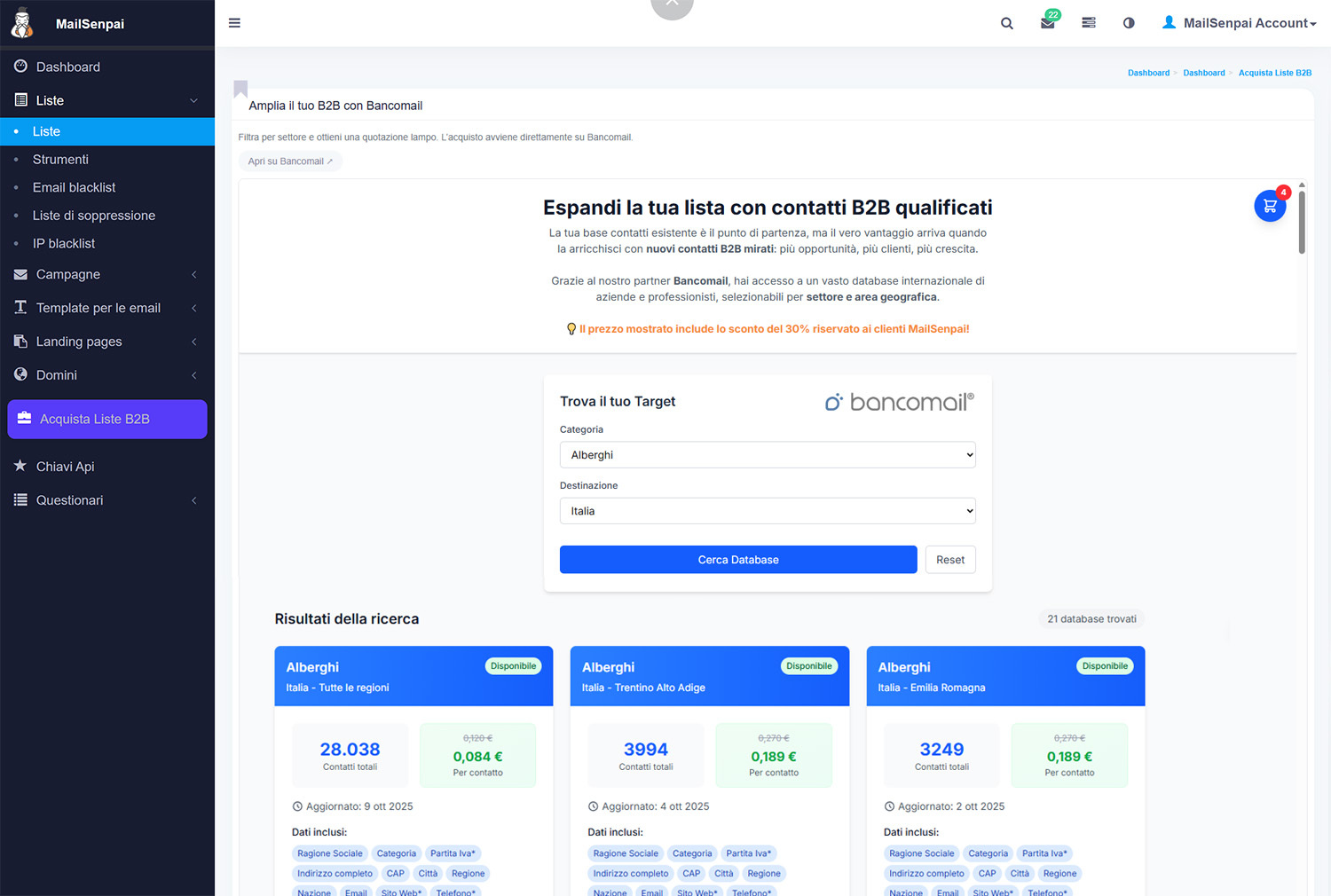 Mailsenpai screenshot